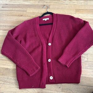 Burgundy Tradlands Cardigan